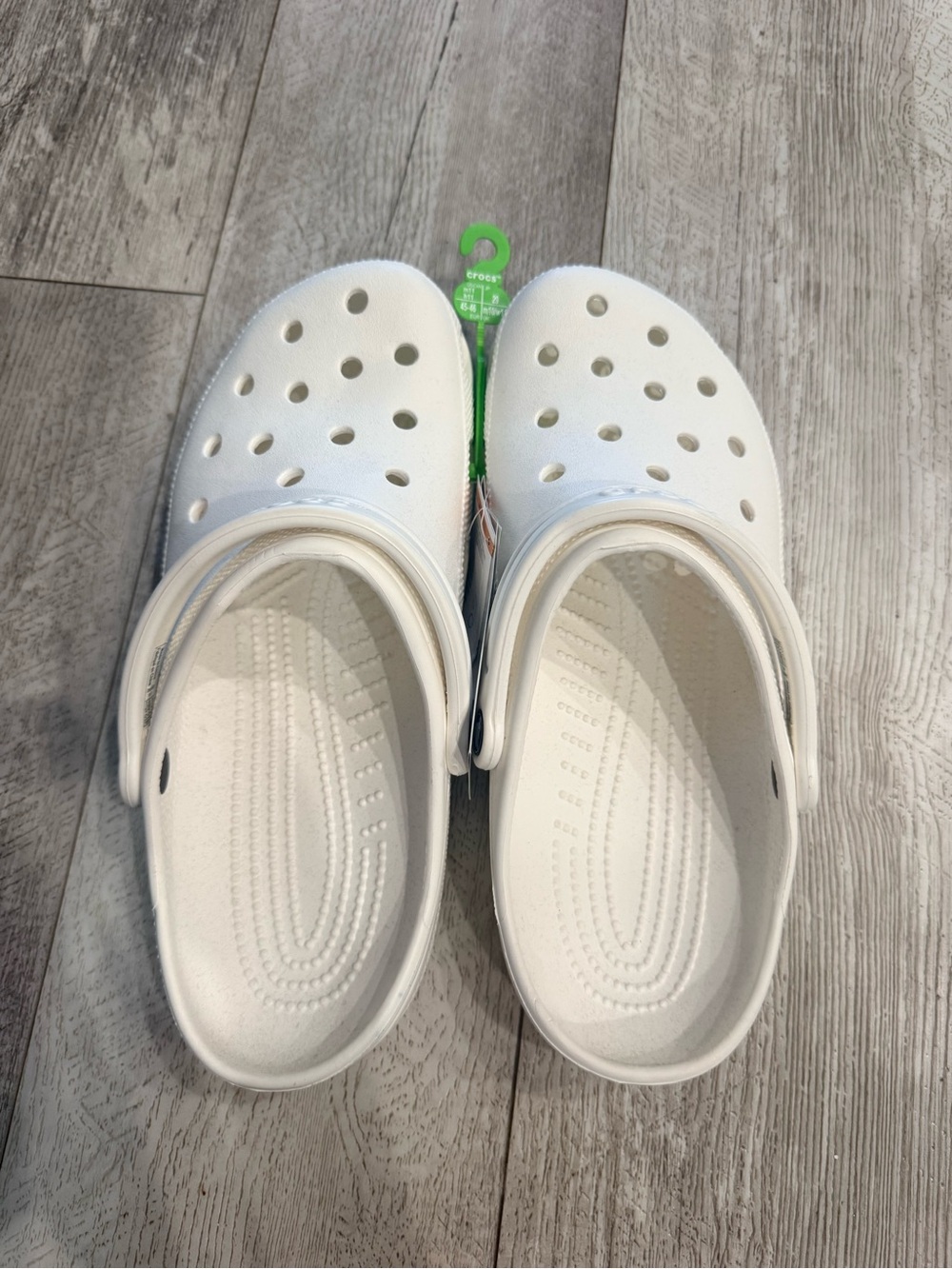Crocs Classic White Clogs Slip-On Shoes Men’s Size 11 New